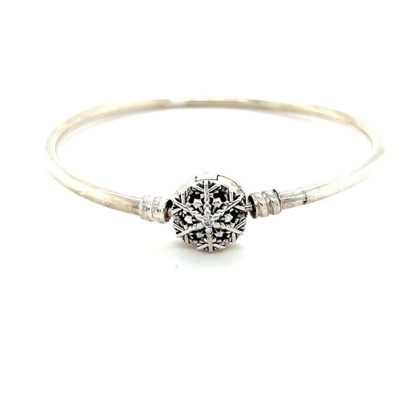 Pandora Snowflake Clasp Bangle - Picture 1 of 5